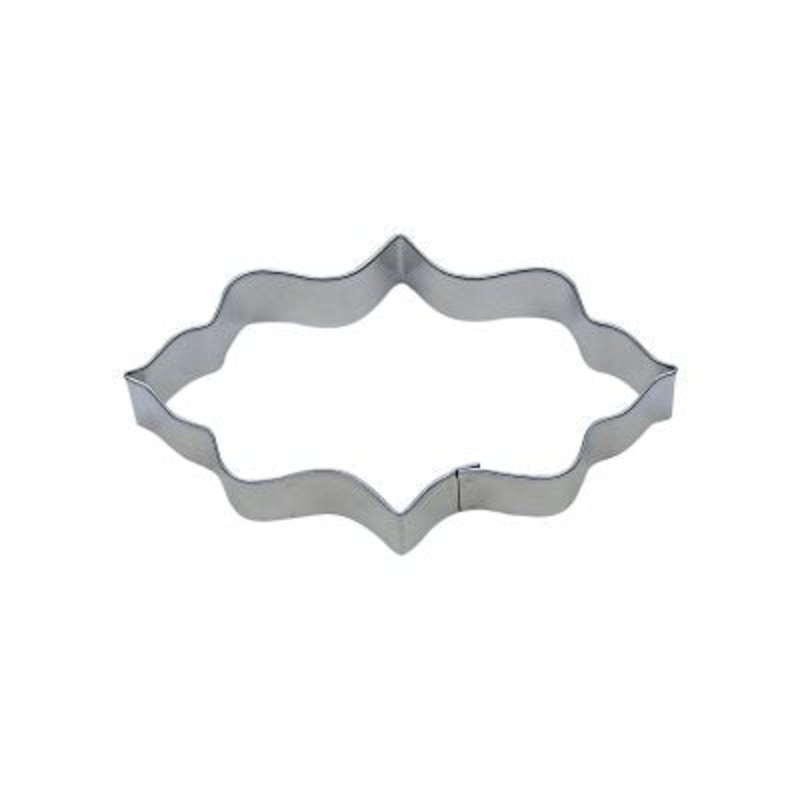 Elongated Plaque Cookie Cutter 4  3/4 Inch