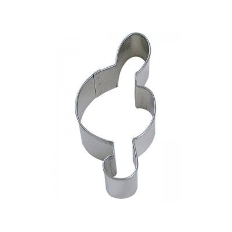 G Clef Music Note Cookie Cutter 4 1/4 Inch