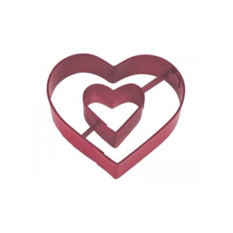 Heart In Heart Cookie Cutter Poly Resin 3 Inch