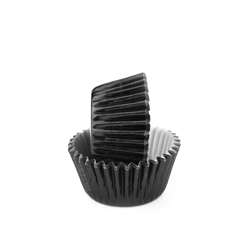Black Foil Mini Cupcake Baking Cup Liner