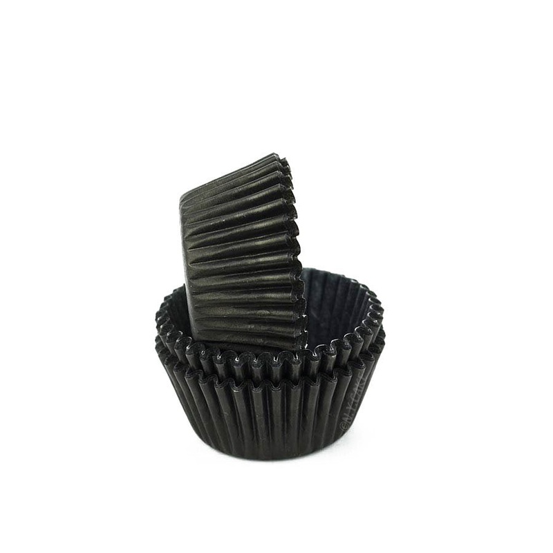 Black Mini Greaseproof Cupcake Baking Cup Liner