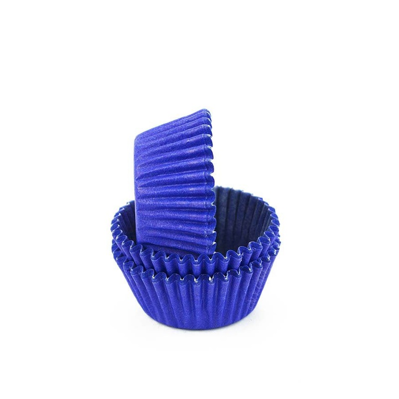 Blue Mini Cupcake Baking Cup Liner