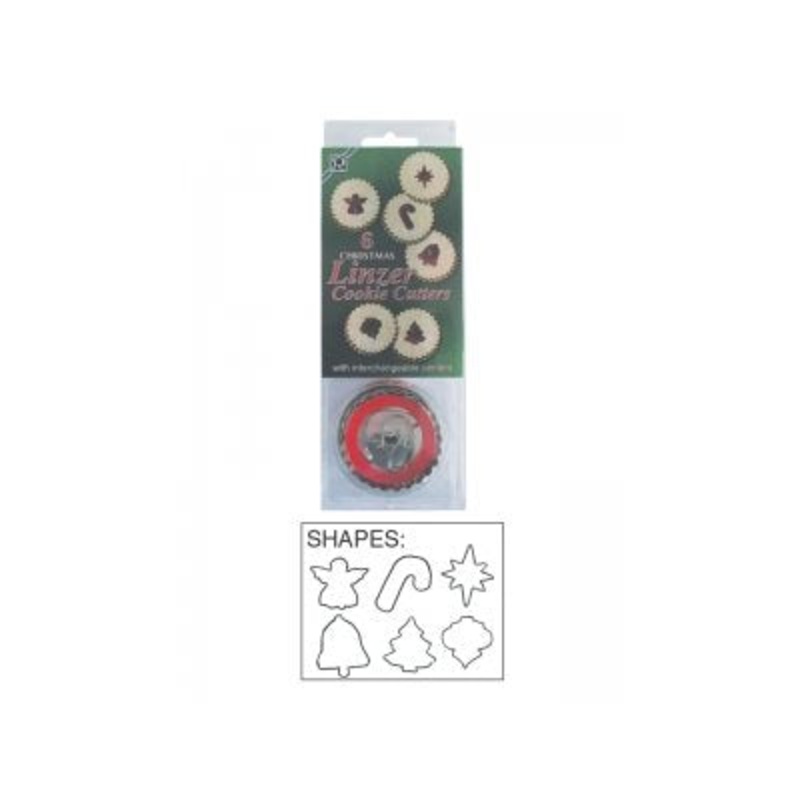 Christmas Linzer Cookie Cutter Set 6 Pcs.