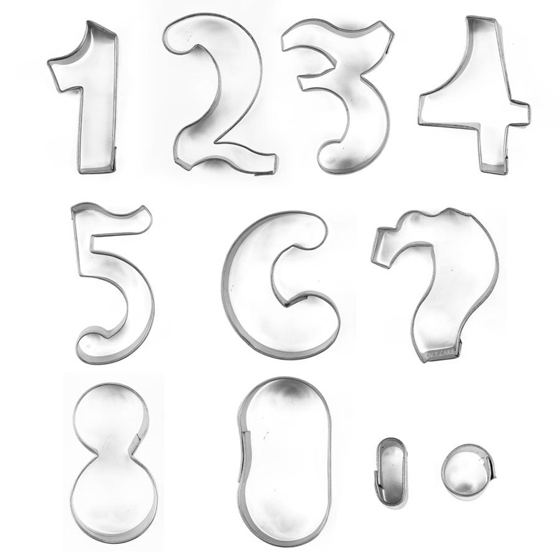 Comical Numbers Cookie Cutter Set