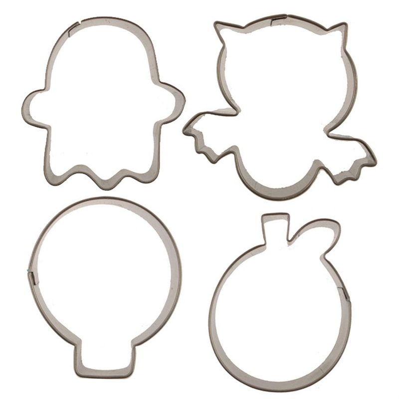 Cutie Cupcake Halloween Cookie Cutter Set 4 Pcs.