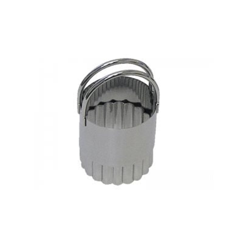 Fluted Biscuit Round Cookie Cutter-Stainless Steel  1 1/2 Inch