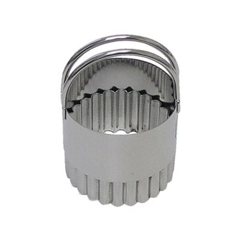 Fluted Biscuit Round Cookie Cutter -Stainless Steel 2 Inch