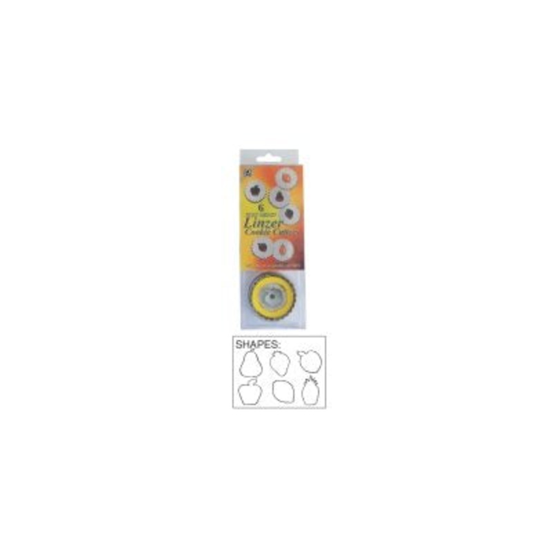 Fruit Medley Linzer Cookie Cutter Set 6 Pcs.