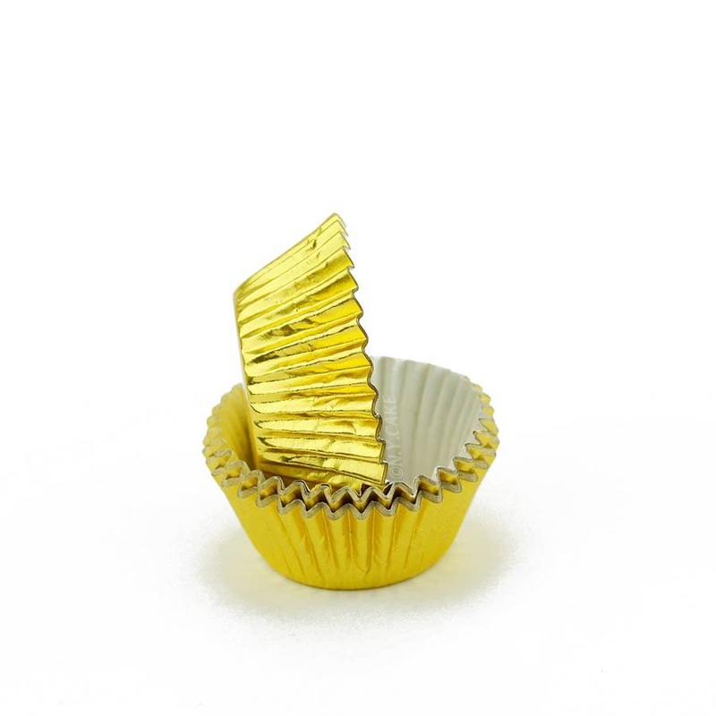 Gold Foil Mini Cupcake Baking Cup Liner