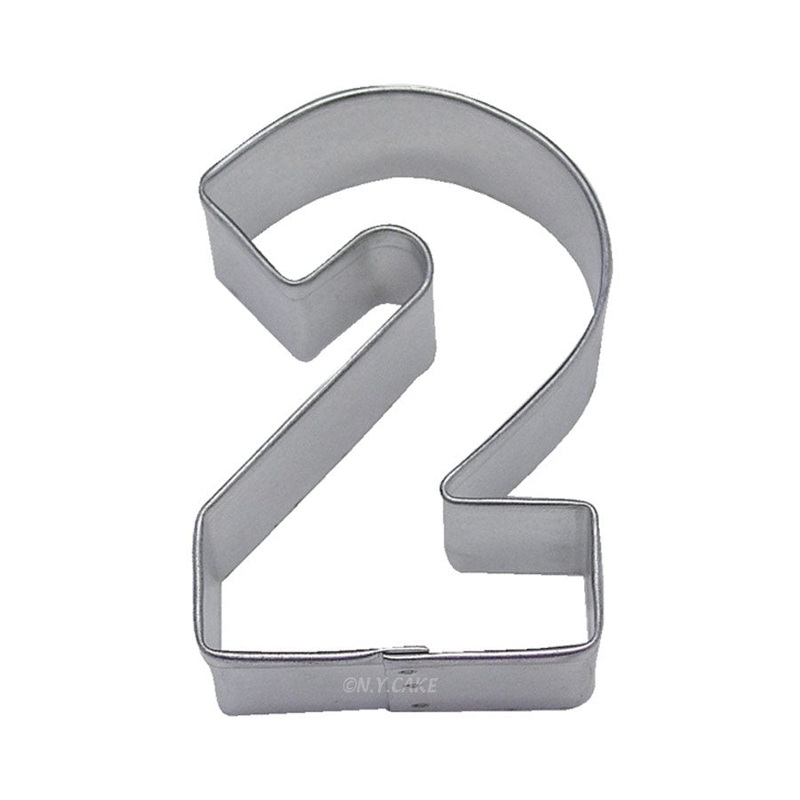 Number 2  Cookie Cutter 3 Inch