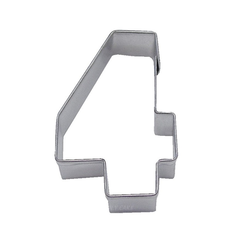 Number 4  Cookie Cutter 3 Inch