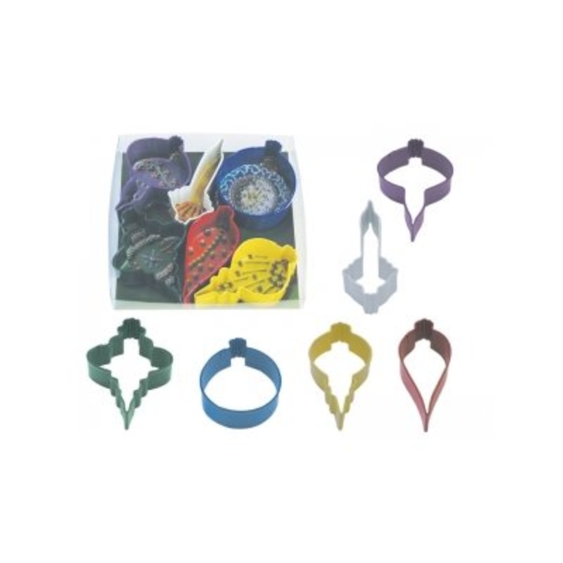 Ornament Cookie Cutter Set Poly Resin 6 Pcs.