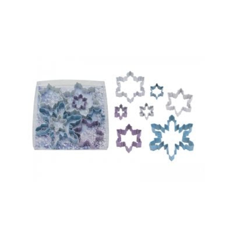 Snowflake Cookie Cutter Set Poly Resin 7 Pcs.