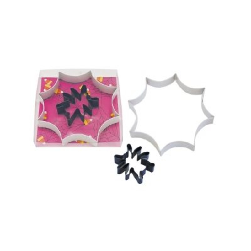 Spider Web Cookie Cutter Set Poly Resin 2 Pcs.