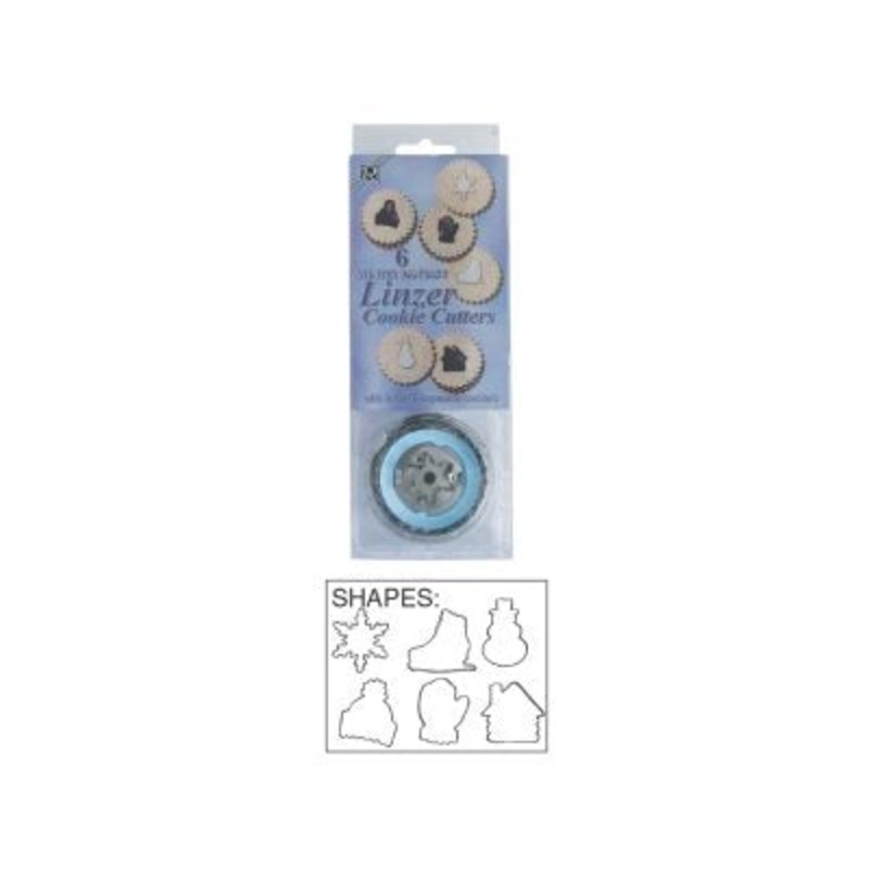 Winter Fantasy Linzer Cookie Cutter Set 6 Pcs.