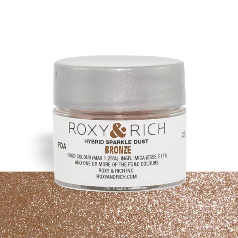Bronze Edible Hybrid Sparkle Dust By Roxy Rich 2.5 gram