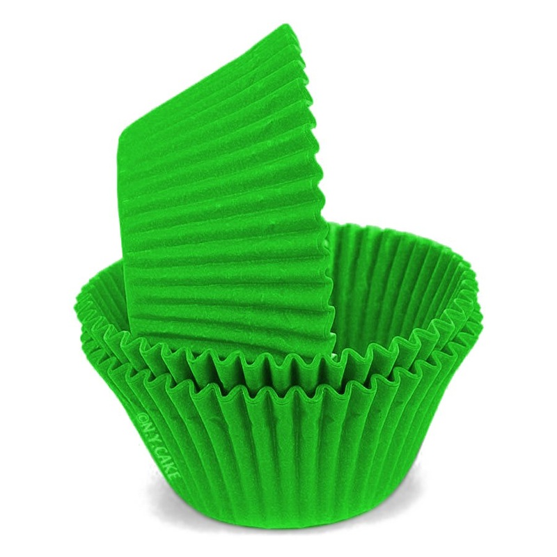 Green Jumbo Cupcake Baking Cup Liner