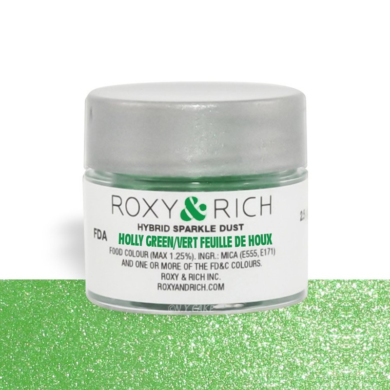 Holly Green Edible Hybrid Sparkle Dust By Roxy Rich 2.5 gram