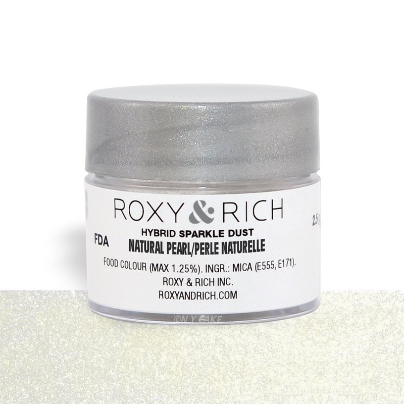 Natural Pearl Edible Hybrid Sparkle Dust By Roxy Rich 2.5 gram