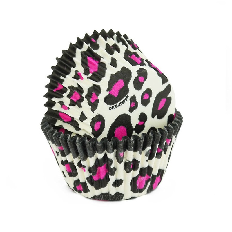 Pink Leopard Standard Cupcake Baking Cup Liner -Pack of  500