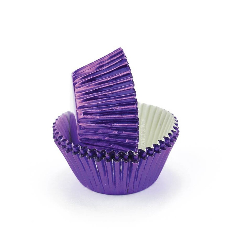 Purple Foil Standard Cupcake Baking Cup Liner