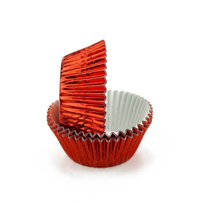 Red Foil Standard Cupcake Baking Cup Liner