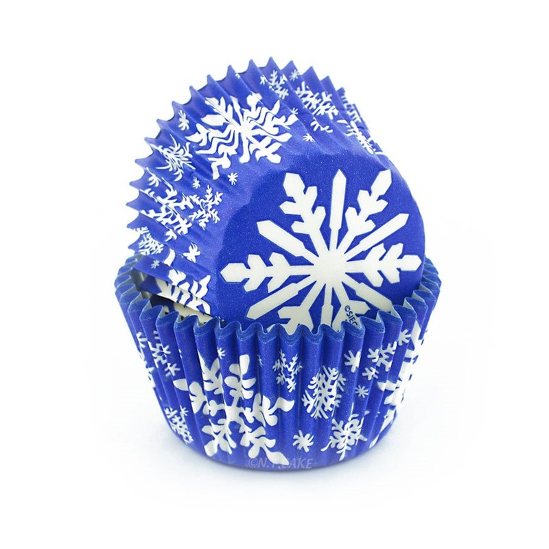 Snowflake Standard Cupcake Baking Cup Liner -Pack of  32