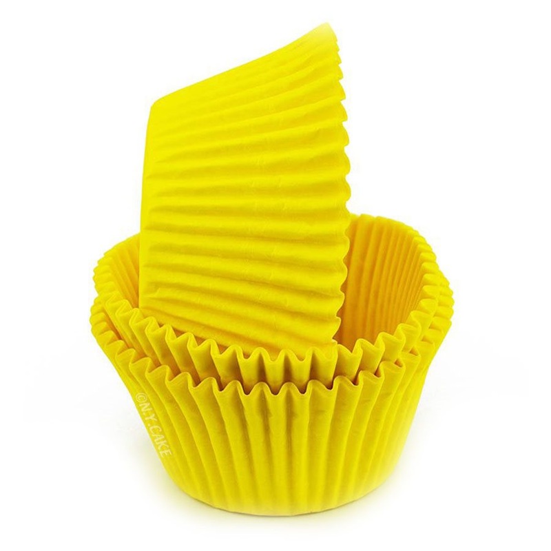 Yellow Greaseproof Jumbo Cupcake Baking Cup Liner
