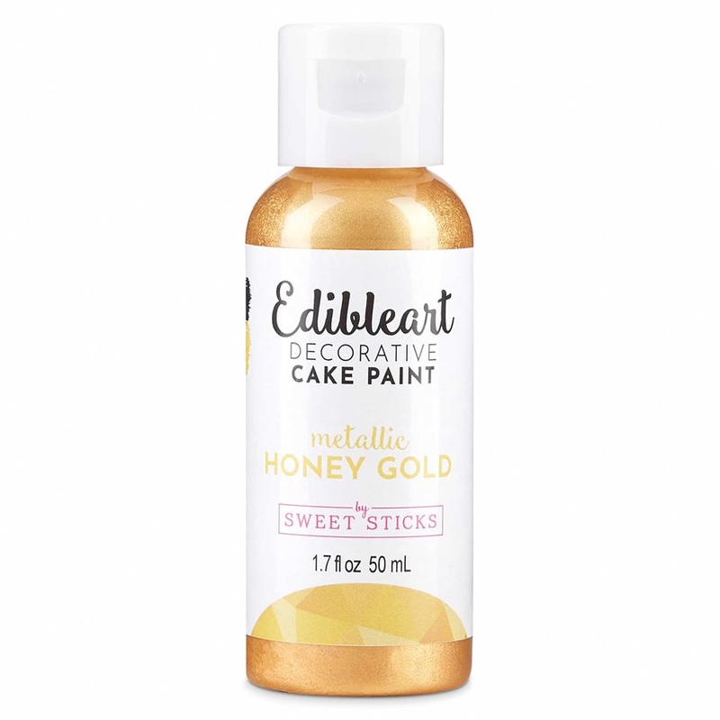 Large Metallic Honey Gold Edible Art Paint By Sweet Sticks
