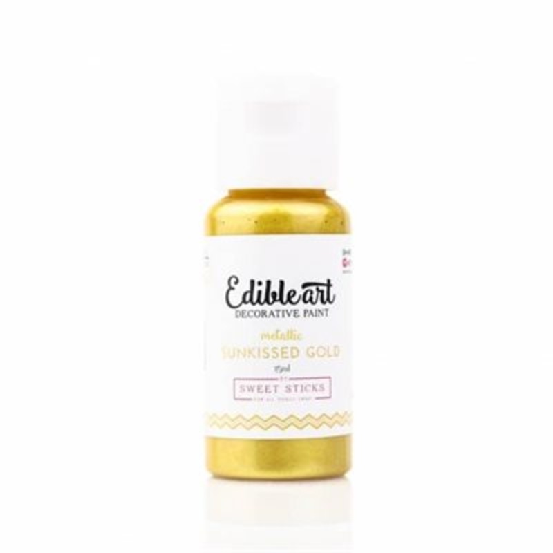Metallic Sunkissed Gold Edible Art Paint By Sweet Sticks