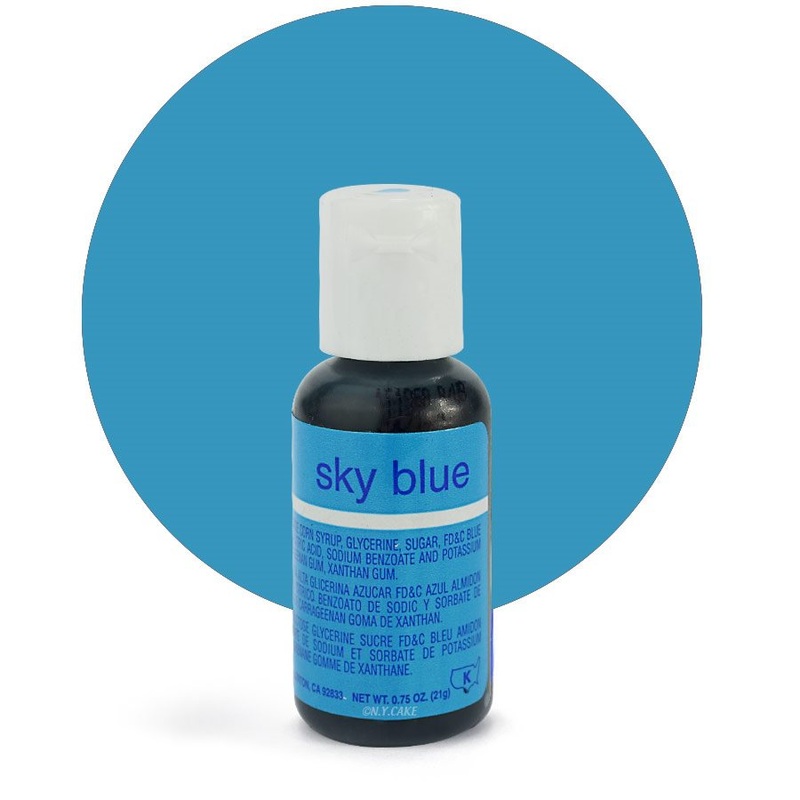 Sky Blue Liqua-Gel Color - .70 ounce By Chefmaster