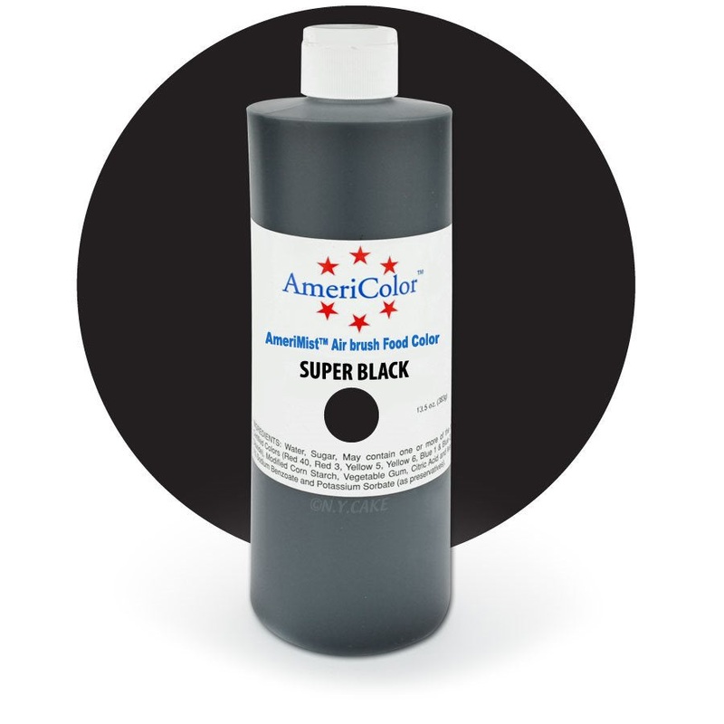 Super Black Airbrush Color 9 Ounces By Americolor
