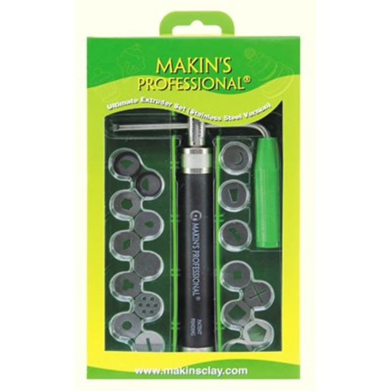 Ultimate Extruder Set Stainless Steel By Makin's Clay