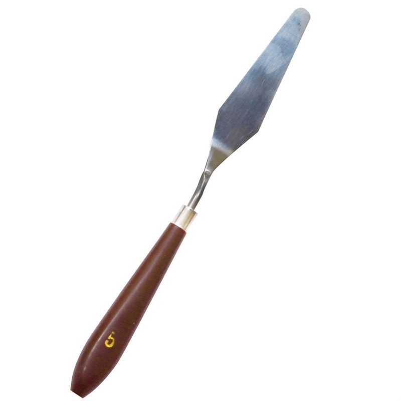 #5 Rounded Diamond Shape  Offset Icing Spatula