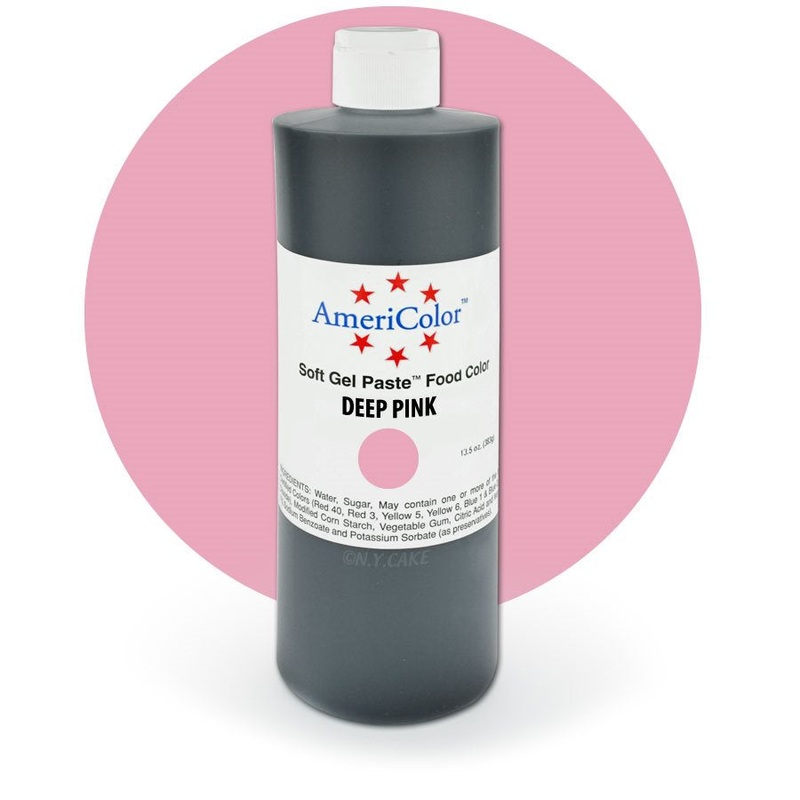 Deep Pink Gel Paste 13.5  ounces By Americolor