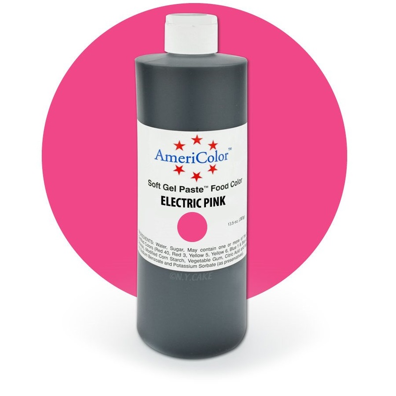 Electric Pink Gel Paste 13.5  ounces By Americolor