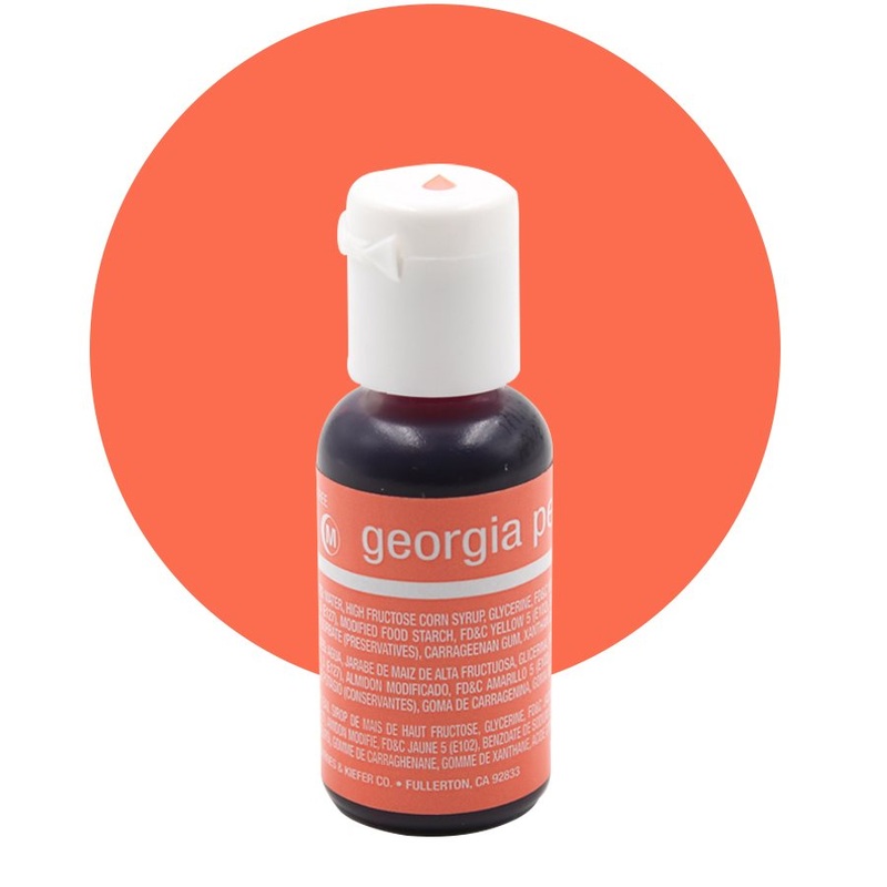 Georgia Peach  Liqua-Gel Color - .70 ounce By Chefmaster