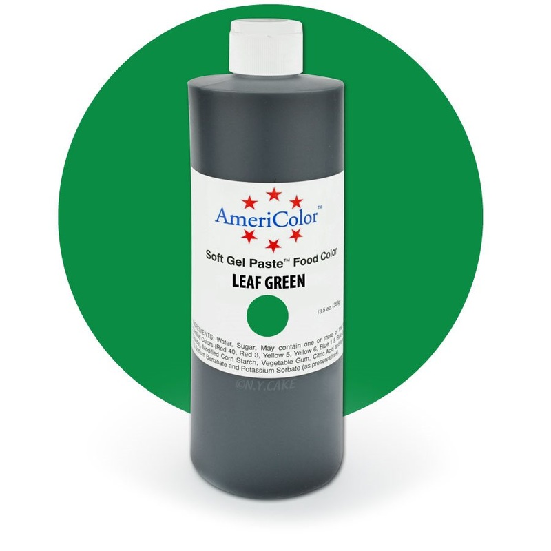 Leaf Green Gel Paste 13.5  ounces By Americolor