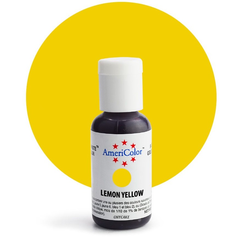 Lemon Yellow Gel Paste  .75 ounce By Americolor