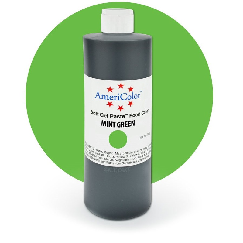 Mint Green Gel Paste 13.5  ounces By Americolor