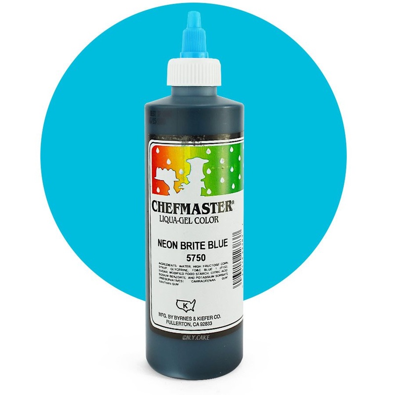 Neon Blue Liqua-Gel Color -10.5 ounce By Chefmaster