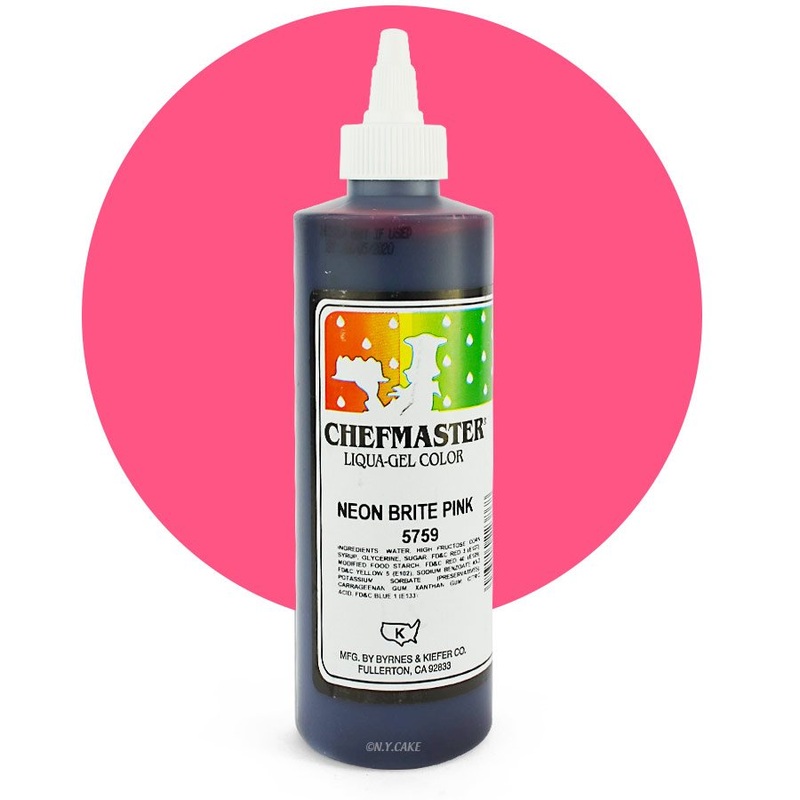 Neon Pink Liqua-Gel Color -10.5 ounce By Chefmaster