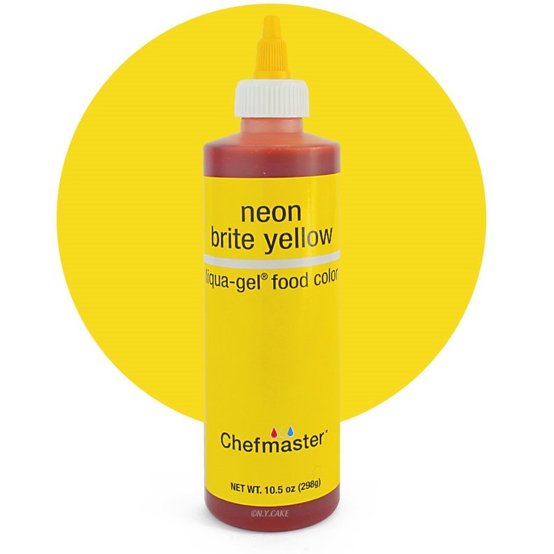 Neon Yellow Liqua-Gel Color -10.5 ounce By Chefmaster