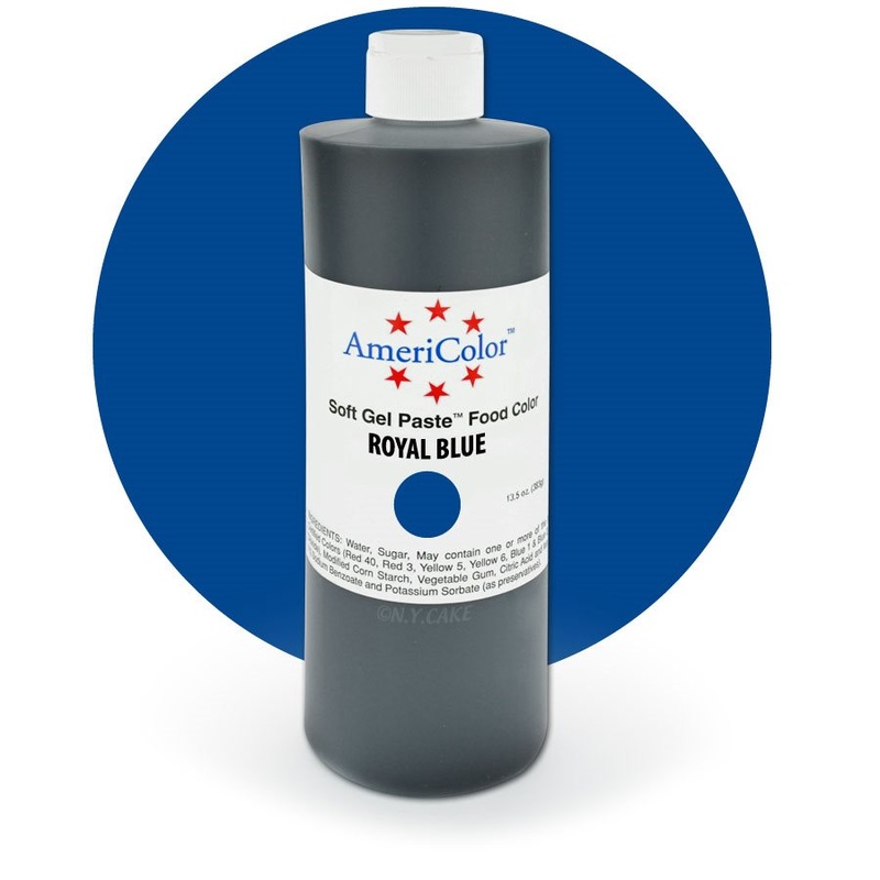 Royal Blue Gel Paste 13.5  ounces By Americolor