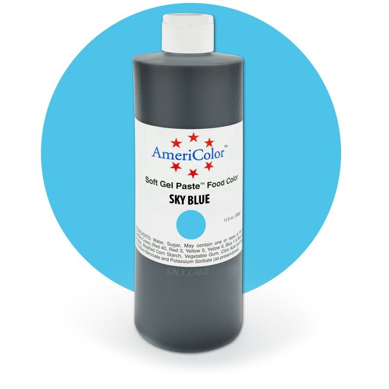 Sky Blue Gel Paste 13.5  ounces By Americolor