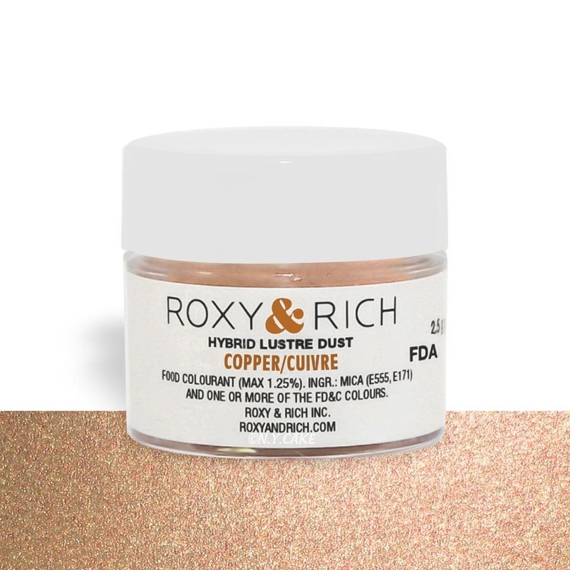 Copper Edible Luster Dust By Roxy Rich 2.5 gram
