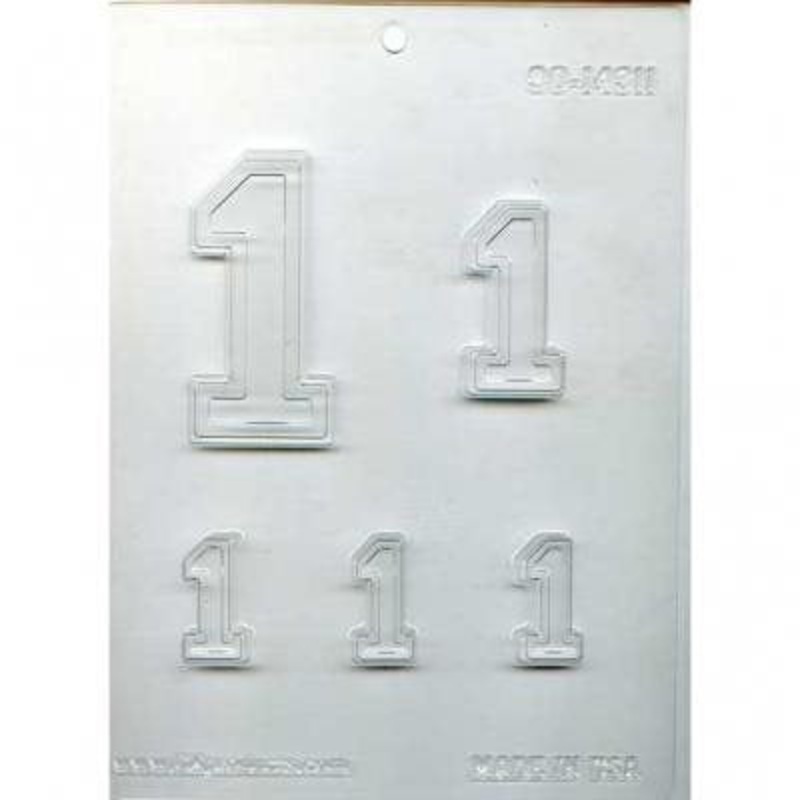 Collegiate Number 1 Chocolate Candy Mold