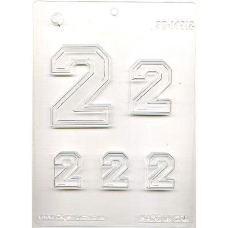Collegiate Number 2 Chocolate Candy Mold