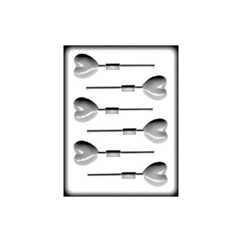 Hard Candy Hearts Mold-Lollipop