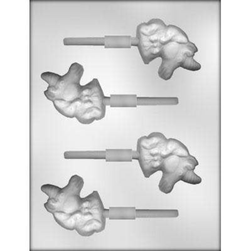 Unicorn Lollipop Chocolate Candy Mold 2 1/2 Inch